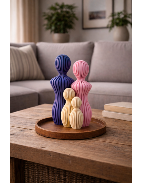 Family Figures 4 pcs – Mother, Father & 2 Children