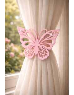 Butterfly Curtain Holder – Pink Decorative Curtain Clip