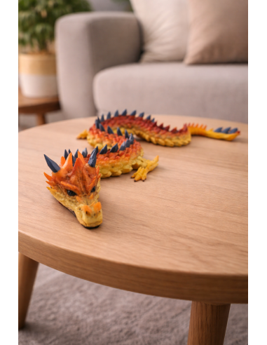 Fleksibel Drage 45cm – Gul Orange sort...