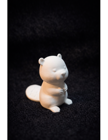 Paint-Yourself Beaver Figure 4-6cm – White DIY...