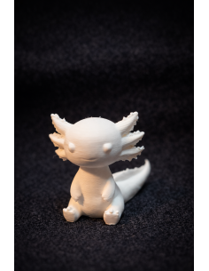 Mal-Selv Axolotl Figur 4-6cm – Hvid DIY Dekoration