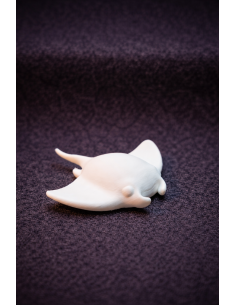 Paint-yourself stingray figure 4-6cm – white DIY decoration