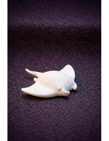 Paint-yourself stingray figure 4-6cm – white...