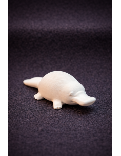 Paint-your-own fat platypus figurine 4-6cm – white DIY...