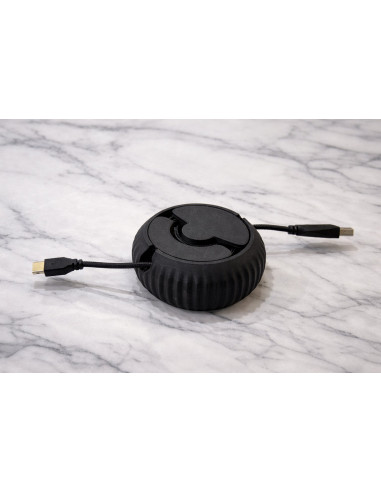 USB Cable Rewinder (1.5 m) - Compact cable holder