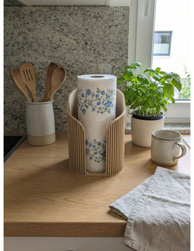 køkkenrulleholder i ribbet design
