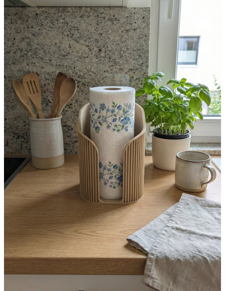 køkkenrulleholder i ribbet design