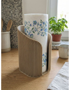 Kitchen towel holder in ribbed design