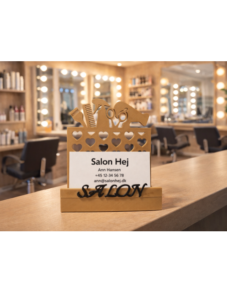 Salon Business Card Holder