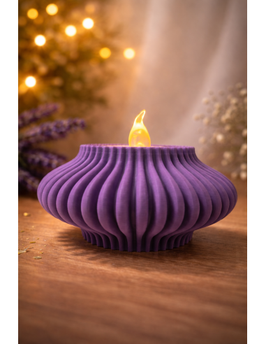 Fyrfadslys Holder 8cm (inkl. LED fyrfadslys)