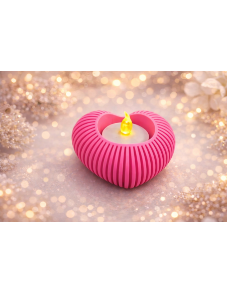 Tea Light Holder Heart (incl. LED tea light)