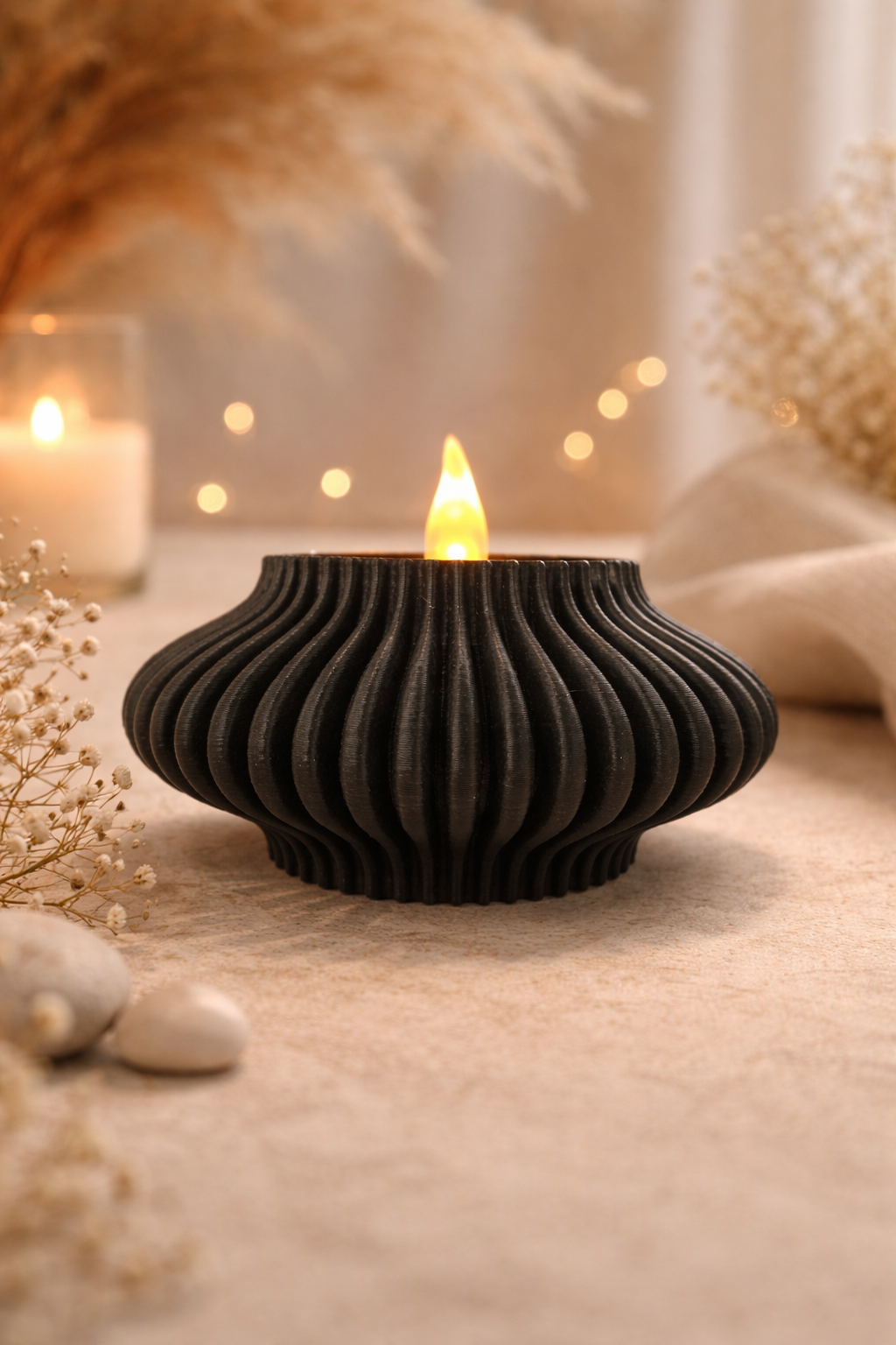 Fyrfadslys Holder 8cm (inkl. LED fyrfadslys)_64.jpg