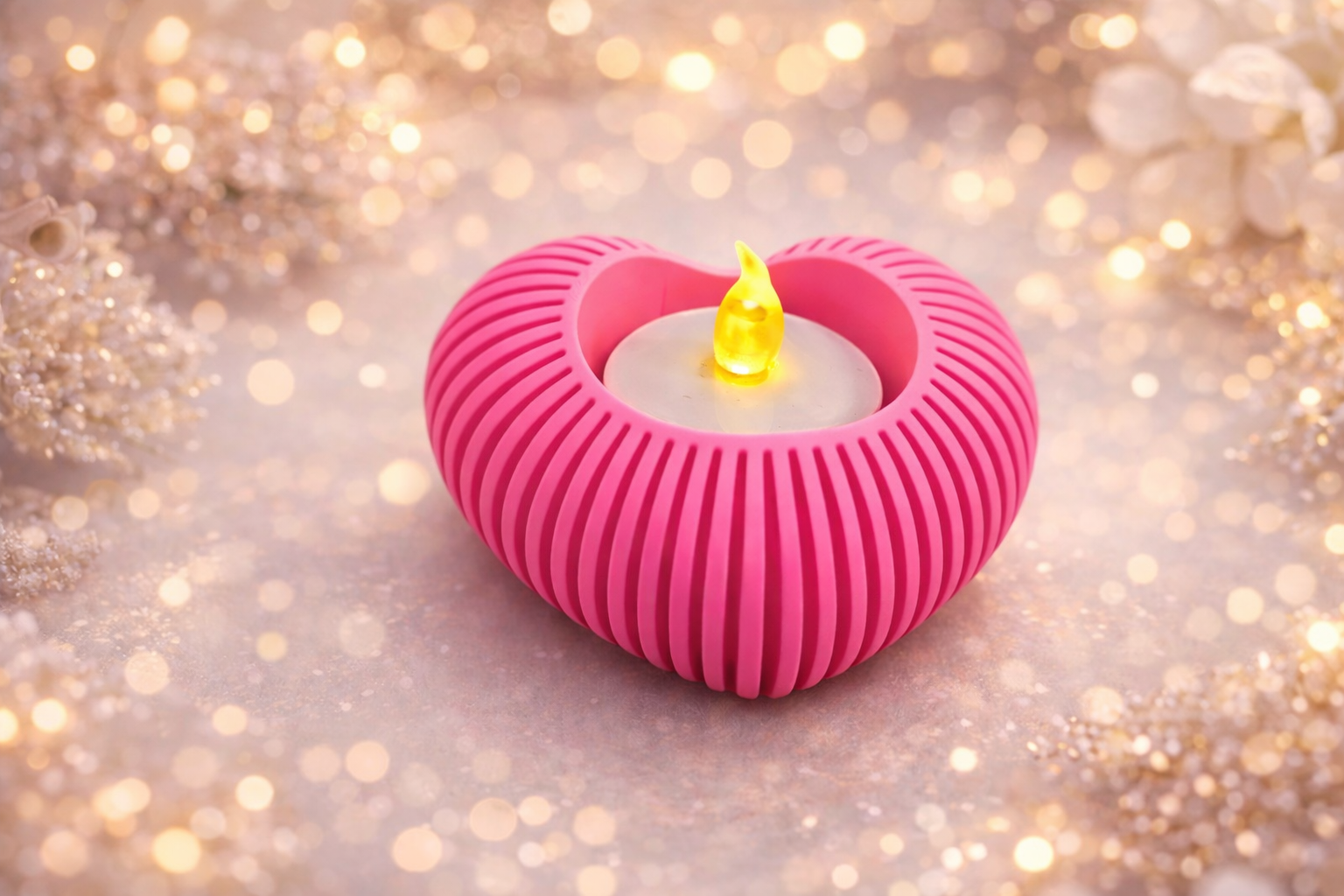 Fyrfadslys Holder Hjerte (inkl. LED fyrfadslys)_86.jpg