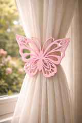 Sommerfugl Gardinholder – Lyserød Dekorativ Gardinclips_141.jpg