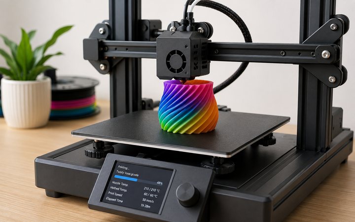3D-printer printer et objekt