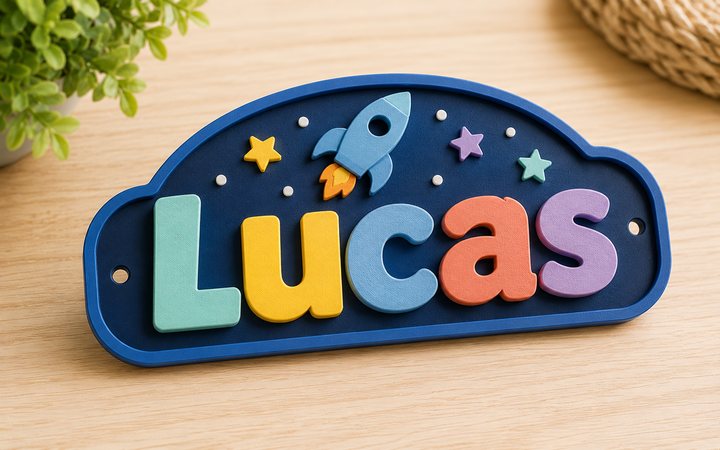 Personligt navneskilt Lucas